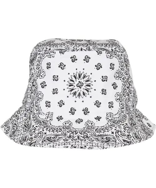 Flexfit by Yupoong Bandana Print Bucket Hat (5003BP) White