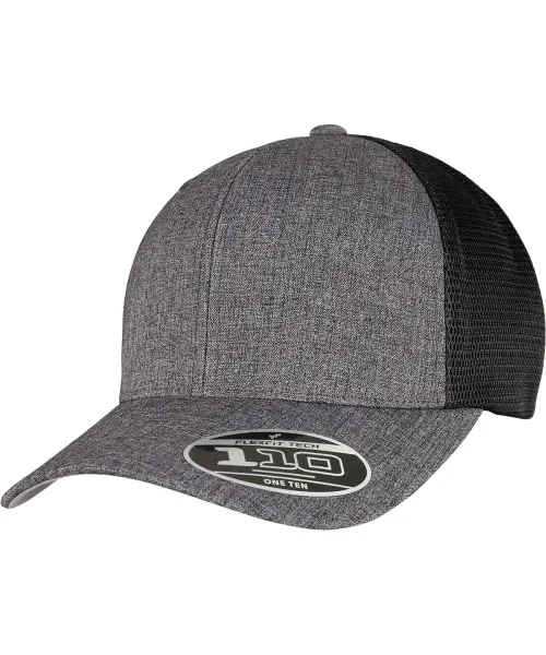 Flexfit by Yupoong 110 Mesh 2-Tone Cap (110MT) Melange Charcoal/Black