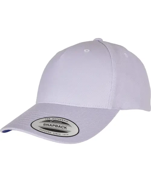 Flexfit by Yupoong YP Classics 5-Panel Premium Curved Visor Snapback Cap (5789M) Light Purple