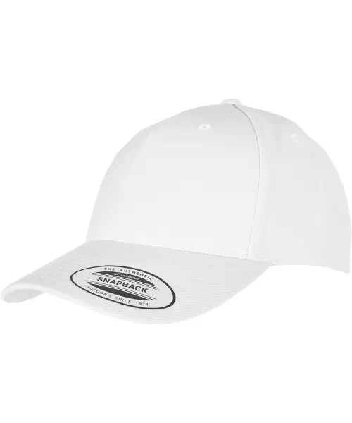 Flexfit by Yupoong YP Classics 5-Panel Premium Curved Visor Snapback Cap (5789M) White