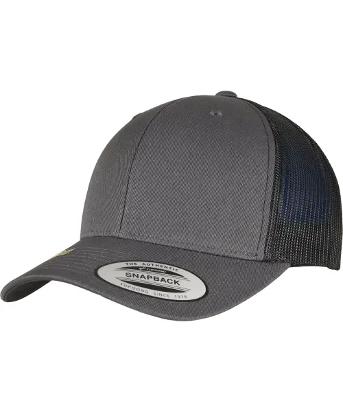 Flexfit by Yupoong YP Classics Recycled Retro Trucker Cap 2-Tone (6606RT) Charcoal/Black