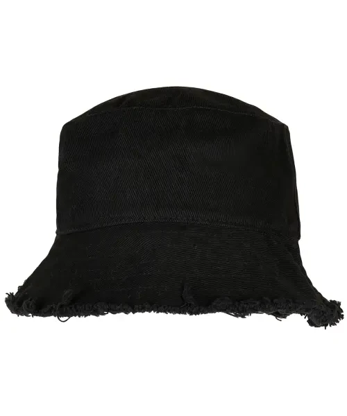 Flexfit by Yupoong Open Edge Bucket Hat Black