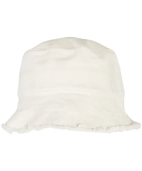 Flexfit by Yupoong Open Edge Bucket Hat Off White