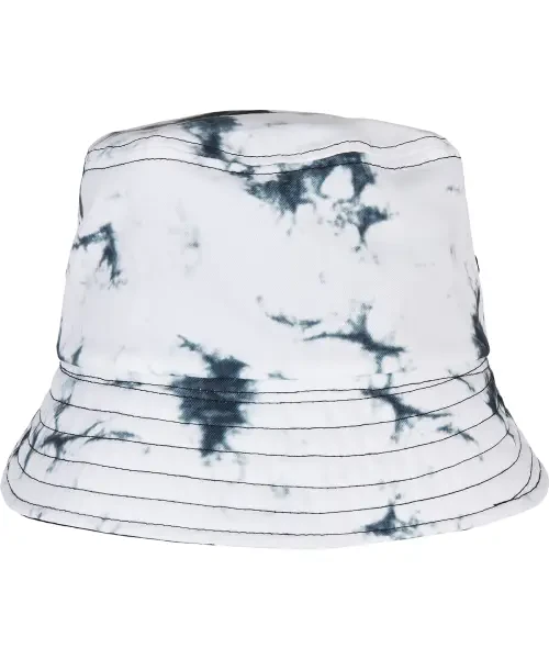 Flexfit by Yupoong Batik Dye Reversible Bucket Hat Black/White