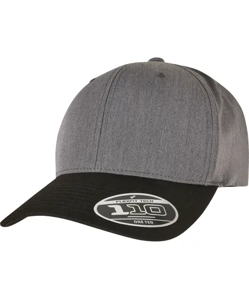 Flexfit by Yupoong 110 Melange Mix Cap (110MM) Dark Grey/Black