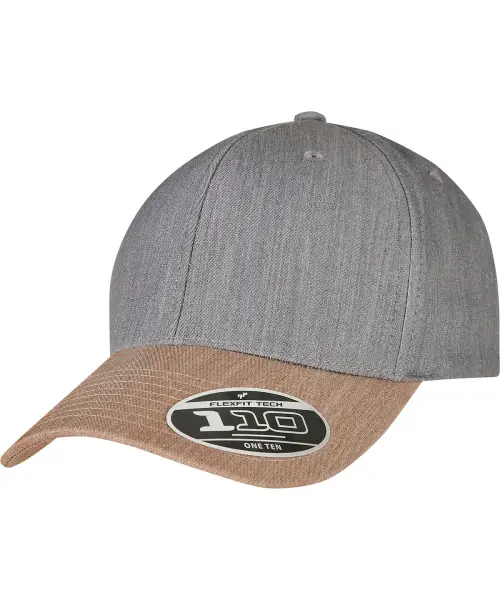 Flexfit by Yupoong 110 Melange Mix Cap (110MM) Grey/Khaki