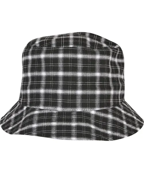 Flexfit by Yupoong Check Bucket Hat (5003C) Black/Grey