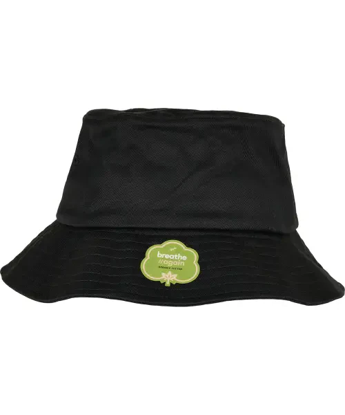 Flexfit by Yupoong Organic Cotton Bucket Hat (5003OC) Black