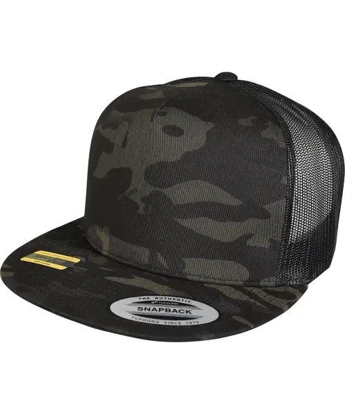 Flexfit by Yupoong Multicam Trucker Cap (6006MC) Black