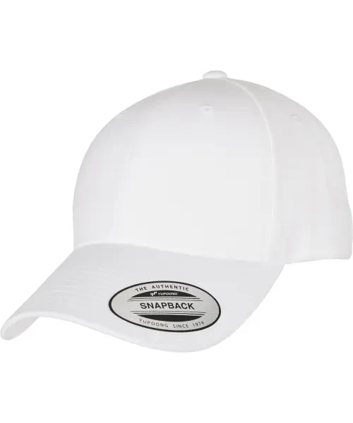 Flexfit by Yupoong Premium Curved Visor Snapback Cap (6789M) White