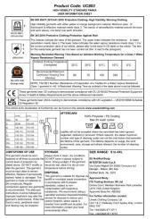 UC803 User Information Sheet